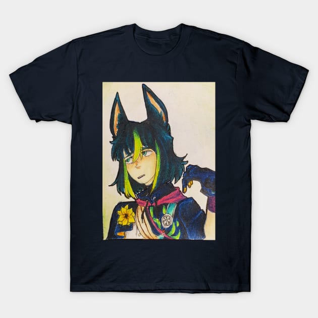 Tighnari - Genshin Impact T-Shirt by vdrawsrobots